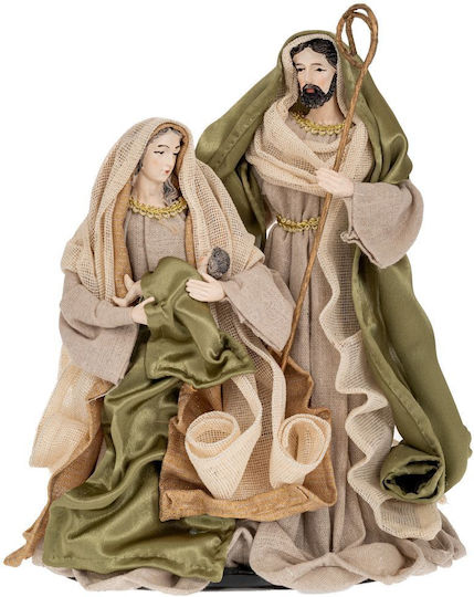 Iliadis Christmas Figure Manger Green Height 40cm Holy Family