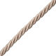 Lace Twisted Rayon Three-Strand Beige 0.7cm Meter