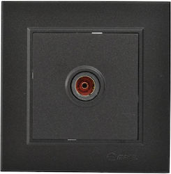 Karea Priză TV Terminală Neagră Mat Makel 2-m57054027