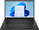 HP 17t-cn300 17.3" (i5-1334U/8GB/256GB SSD/W11 Home) Jet Black (US Keyboard)