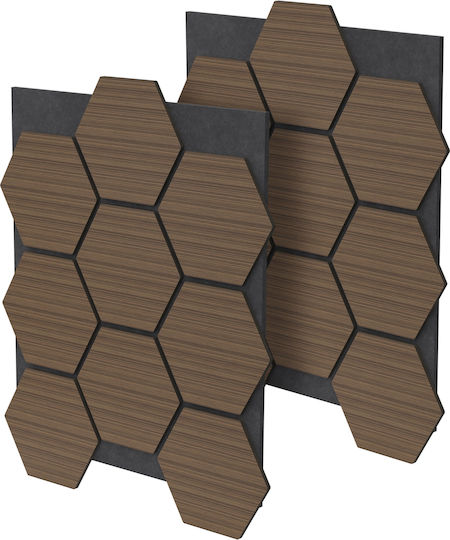 ML-Design Sound Absorbing Panel (1pcs) 66cm x 81cm x 20mm in Brown Color
