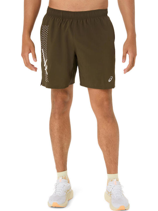 ASICS Icon Αθλητική Ανδρική Βερμούδα Πράσινη