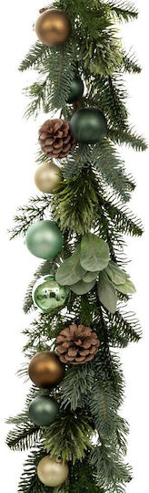 Iliadis Weihnachtliche Girlande Metallisch Grün 1Stück