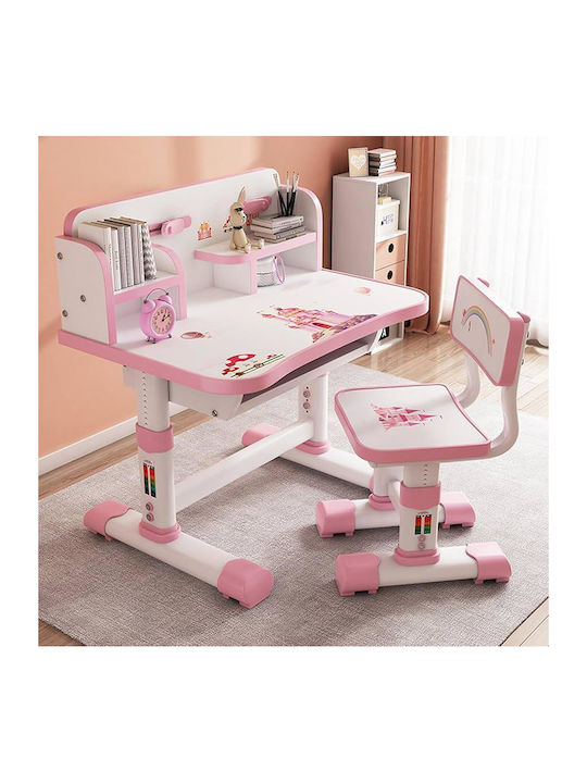 Kids Desk Pink 75.5x48.5x101cm Kids Desk Pink 75.5x48.5x101cm