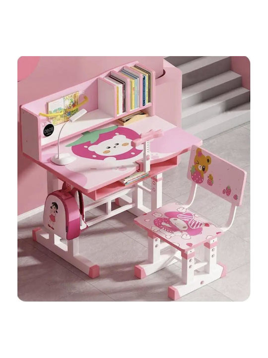 Kids Desk made of Melamine Pink 70x45x75cm