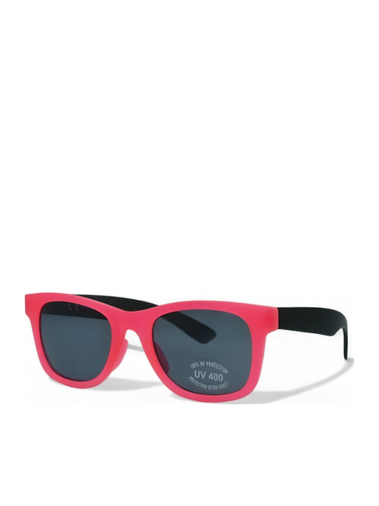 Optosquad Quadratische Kinder-Sonnenbrillen Rosa