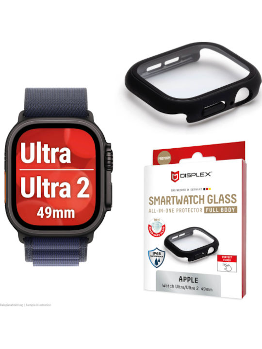 Displex Protector De Sticlă Full Body Apple Watch Ultra 2 49mm Negru