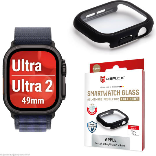Displex Full Body Glass Protector Apple Watch Ultra 2 49mm Black