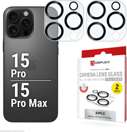 Displex Προστασία Κάμερας Tempered Glass για το iPhone 15 Pro / 15 Pro Max