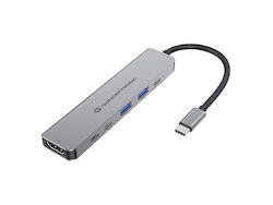 Conceptronic USB-C Docking Station με HDMI 4K PD (DONN33G)