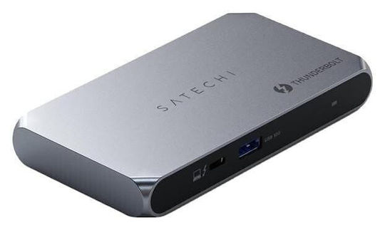 Satechi Slim Hub Pro Thunderbolt 4 Docking Station mit 4K PD Ethernet Gray