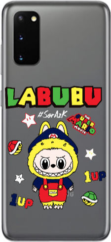 Samsung S20 Labubu Mario Transparent Silicone Tpu Θήκη