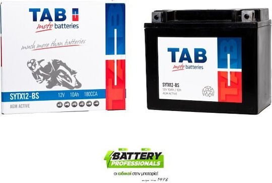 TAB Baterie Motocicleta YTX12-BS cu Capacitatea 10Ah