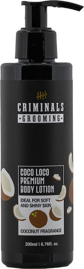 Criminals Feuchtigkeitsspendende Körperlotion mit Kokosnuss Duft 200ml