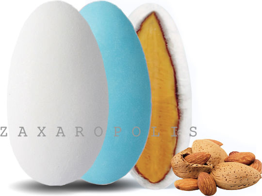 Κουφέτα Zaxaropolis Αμυγδάλου Λευκό Γαλάζιο 1kg ≈250τμχ