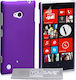 YouSave Accessories Yousave Back Cover Πλαστικό Σετ με Τζαμάκι Μωβ (Lumia 720)