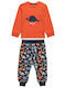 Alouette Kinder Schlafanzug Winterlich Orange