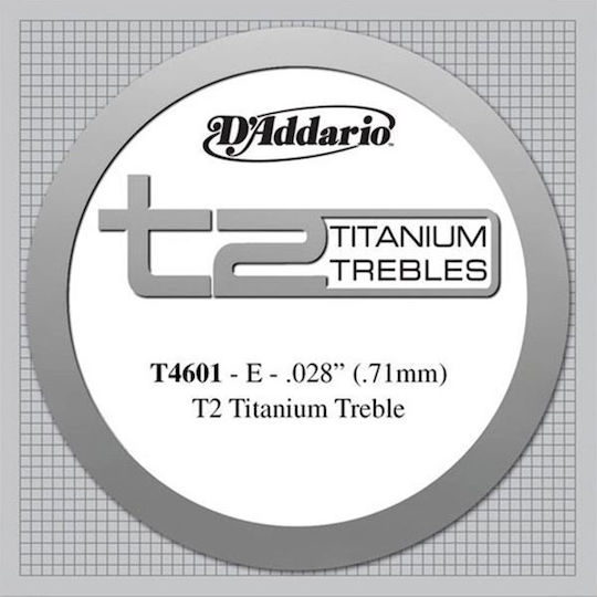 Daddario Single Titanium Classical Guitar String 28