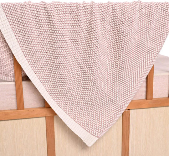 Liolios Home Одеяло Детски пелени за пелени Розов 80x100см.