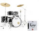 Pearl RS505C Roadshow Jet Black Sabian Drums Set Stands Cymbals