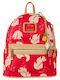 Loungefly Kids Bag Backpack Red 26.67cmx26.86cmx11.43cmcm Loungefly Disney Lilo & Stich