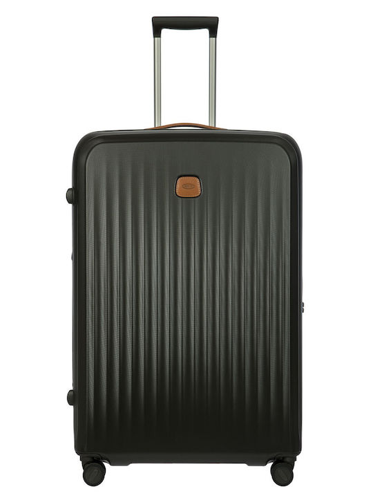 Bric's Milano Large Travel Suitcase Olive with 4 Wheels Height 82cm BAH.08454.078