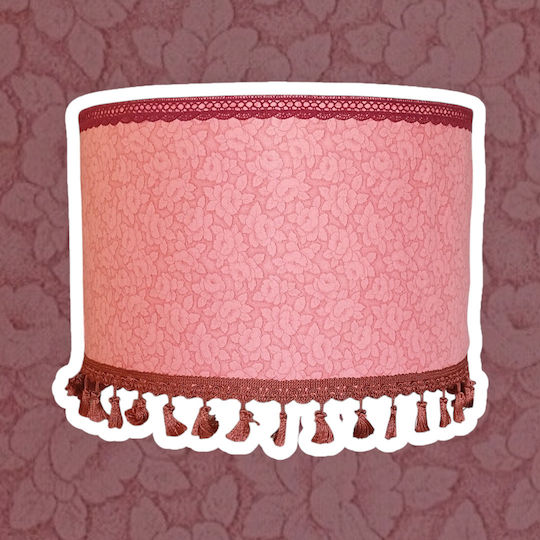 Oxygen Dusty Pink Roses Κρεμαστό Φωτιστικό Ροζ με Ντουί E27 35x20εκ.