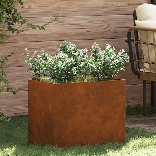 vidaXL Pot Metallic Brown 50x32x40cm.