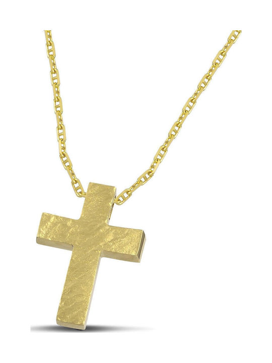 Themelidis Jewels Ανδρικός Χρυσός Σταυρός 14Κ Δ...