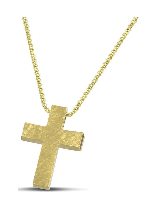 Themelidis Jewels Ανδρικός Χρυσός Σταυρός 14Κ Δ...