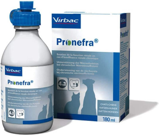 Virbac Pronefra Συμπλήρωμα Διατροφής Σκύλου και Γάτας 180ml για Ουροποιητικό/ Νεφρά