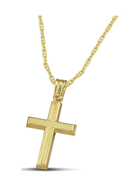 Themelidis Jewels Дамски Златен Кръст 14K с Вер...