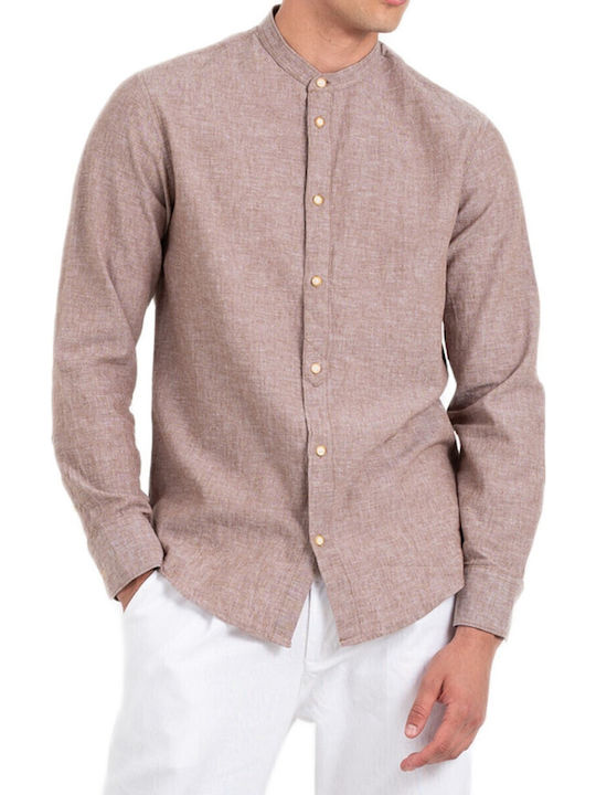 Vittorio Artist Fanco Long-sleeved Linen Shirt ...