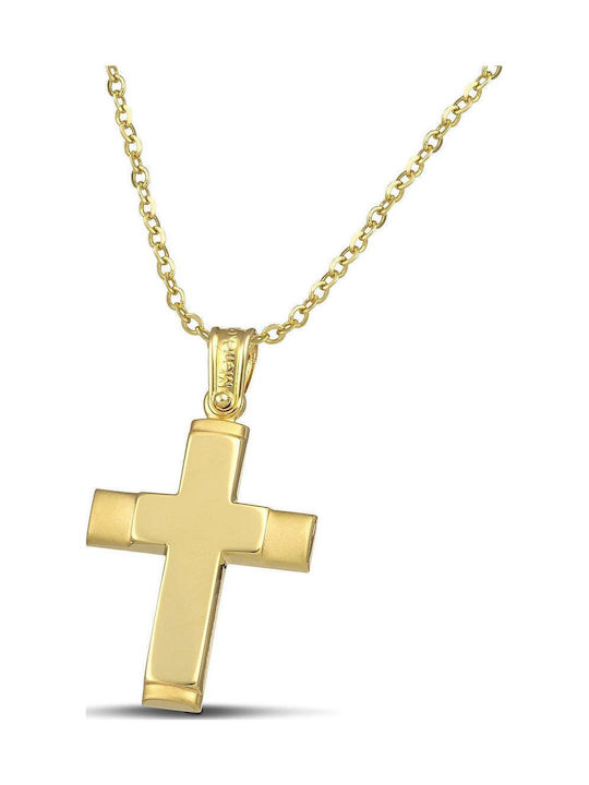 Themelidis Jewels Дамски Златен Кръст 14K с Вер...