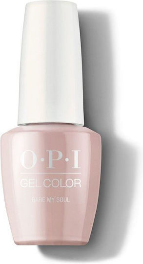 OPI Gelcolor Bare Semi-Permanent Nail Polish Bare My Soul 15ml 15ml 1pcs