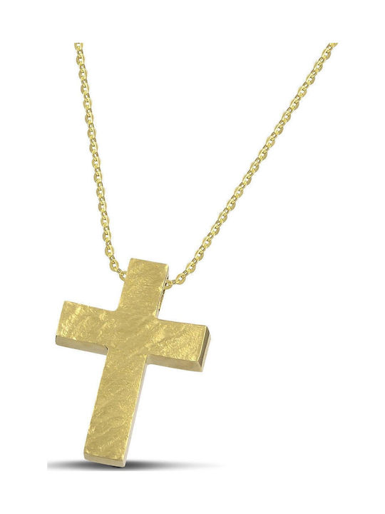 Themelidis Jewels Ανδρικός Χρυσός Σταυρός 14Κ Δ...