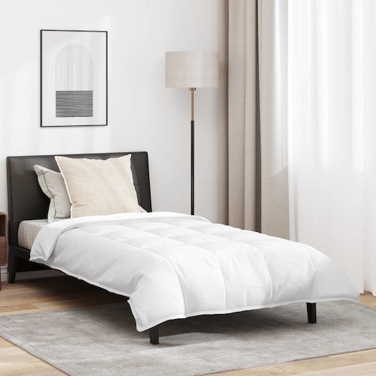 vidaXL Bettdecken-Set Einzelbett Daunen 135x200cm White 2Stück