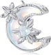 Сребърен Charm 925 Стъклен Луна
