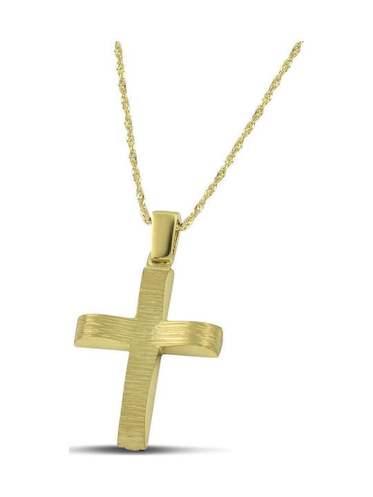 Themelidis Jewels Ανδρικός Χρυσός Σταυρός 14Κ Δ...