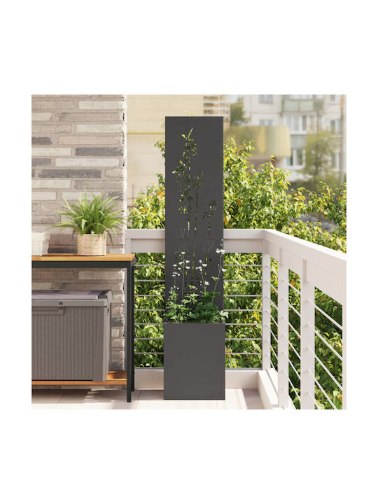 vidaXL Topf Metallisch Black 32x140cm.
