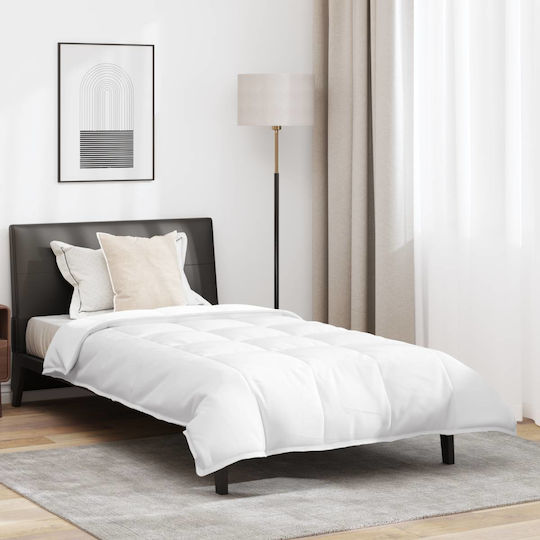 vidaXL Bettdecken-Set Einzelbett Daunen 135x200cm White 2Stück