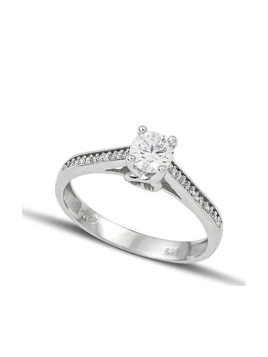 Themelidis Jewels Einzelstein aus Weißgold 18K ...