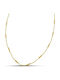Themelidis Jewels Chain Neck made of Stainless Steel Gold-plated Thin Thickness 1.9mm and Length 45cm