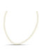 Themelidis Jewels Chain Neck made of Stainless Steel Gold-plated Length 45cm