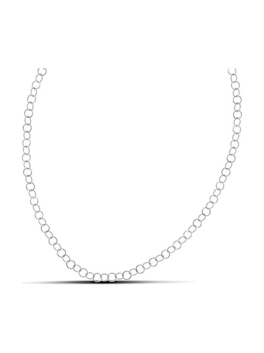 Themelidis Jewels Γυναικεία Αλυσίδα Λαιμού από Ανοξείδωτο Ατσάλι Μήκους 55cm