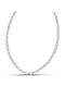Themelidis Jewels Chain Neck made of Stainless Steel Thin Thickness 5mm and Length 75cm