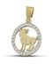 Themelidis Jewels Zodiac Charm Aries in 9K White Gold with Zircon