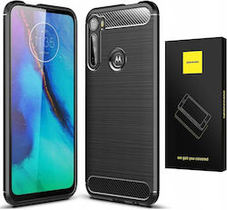 Spacecase Carbon Μαύρη (Motorola One Fusion Plus)
