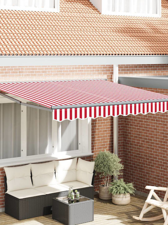 vidaXL Τέντα Βεράντας Κόκκινη 3x2.5m