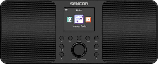 Sencor SIR 6100WDB Cu alimentare la rețea DAB+ cu Bluetooth și USB Negru